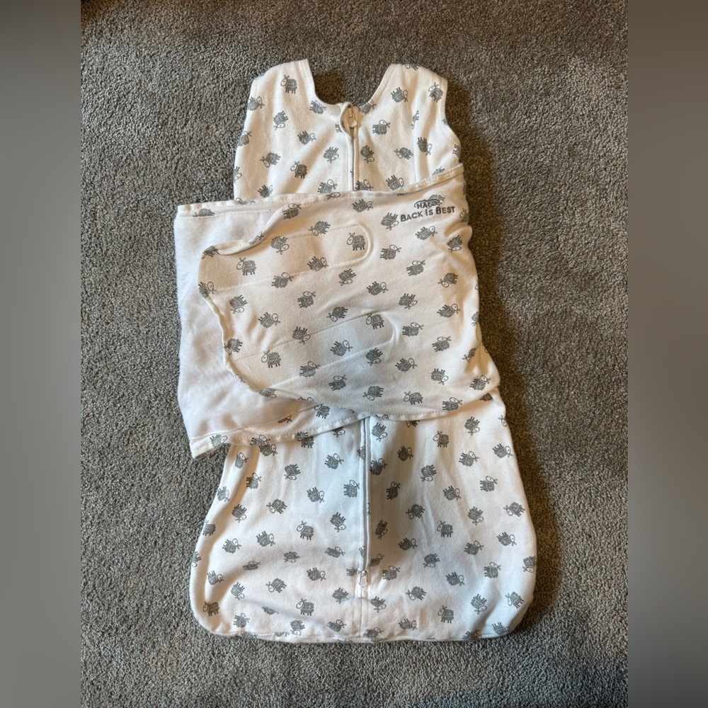Halo sleep sack swaddle with cute sheep